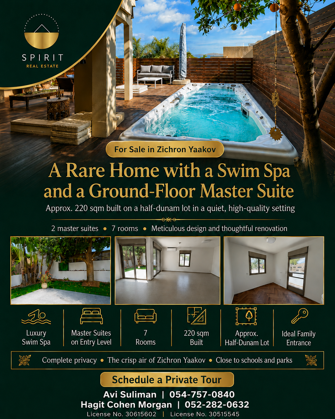Renovated Home with Private Swim Spa in the Northern Moshava | 7 Rooms – photo 1